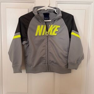 Nike Gray Jacket with Neon Yellow Highlights
